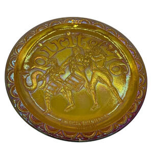Indiana Glass Co. 1776-1976 Commemorative‎ Plate SPIRIT OF '76 Fife & Drum